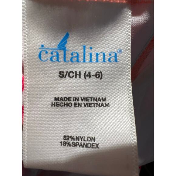 Catalina Multicolored Underwire Tankini Top Sz Sm 4-6 Swimwear adjustable Straps - Picture 8 of 9